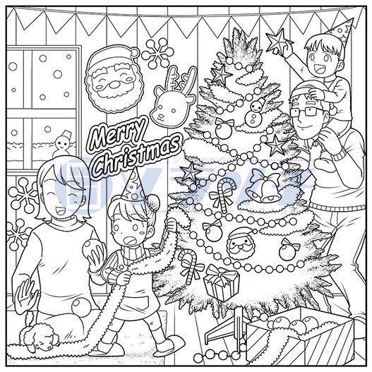 メリークリスマスです🎄
パズル雑誌に掲載されたクリスマスの塗り絵イラストでお祝いさせていただきます😊
#MerryChristmas2021 