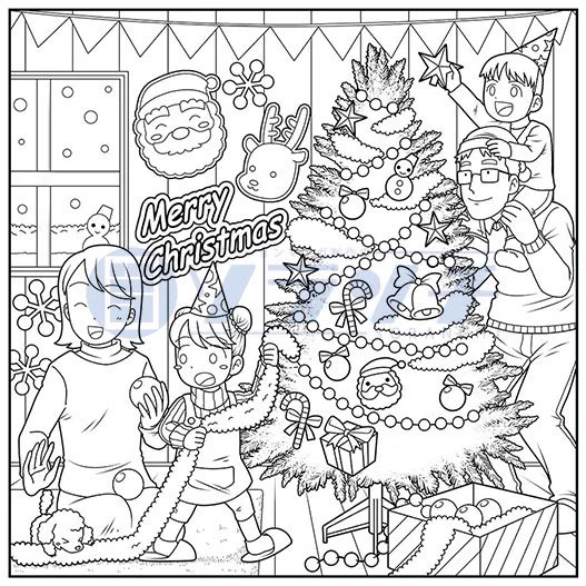 メリークリスマスです🎄
パズル雑誌に掲載されたクリスマスの塗り絵イラストでお祝いさせていただきます😊
#MerryChristmas2021 
