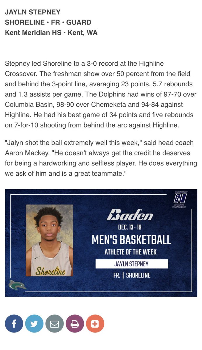 Shoreline Men’s Basketball tweet media