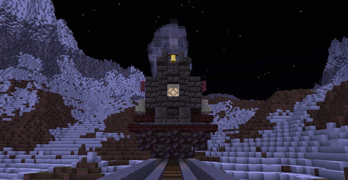 NoteW_59's tweet photo. I built the Polar Express in Minecraft!
Fun fact, the locomotive in the movie is modeled off the Pere Marquette 1225, which runs annual Christmas trains in honor of the movie :3
(The mountains in the background were made by the wonderful Poseidon's Curiousboard#7145) https://t.co/ALuEa7No7L