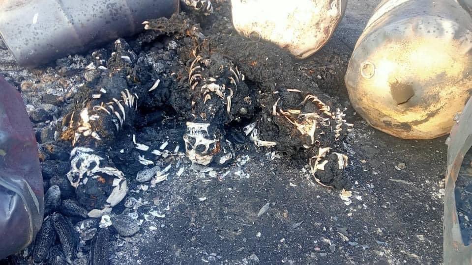 GRAPHIC WARNING ⛔️ At least 30 internally displaced people (IDP) were set fire and killed by junta’s troops in Hpruso, Kayah ( Kareinni) state on Christmas Eve according to local media report