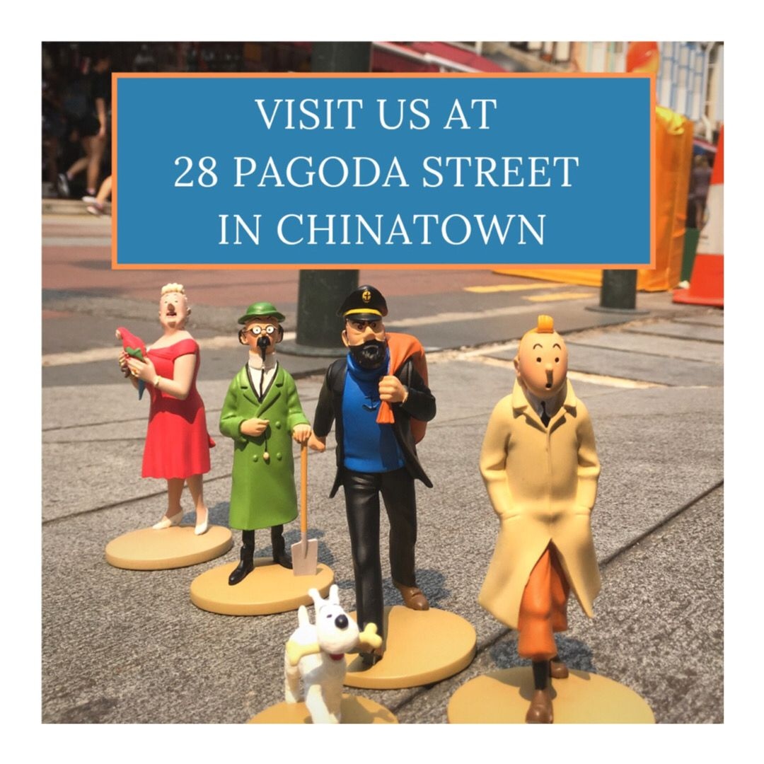 Tintin Singapore wishes everyone a Merry Christmas and a happy new year! ⁠  We are open from 11am - 7pm. So come visit us at 28 Pagoda Street and say  hi to