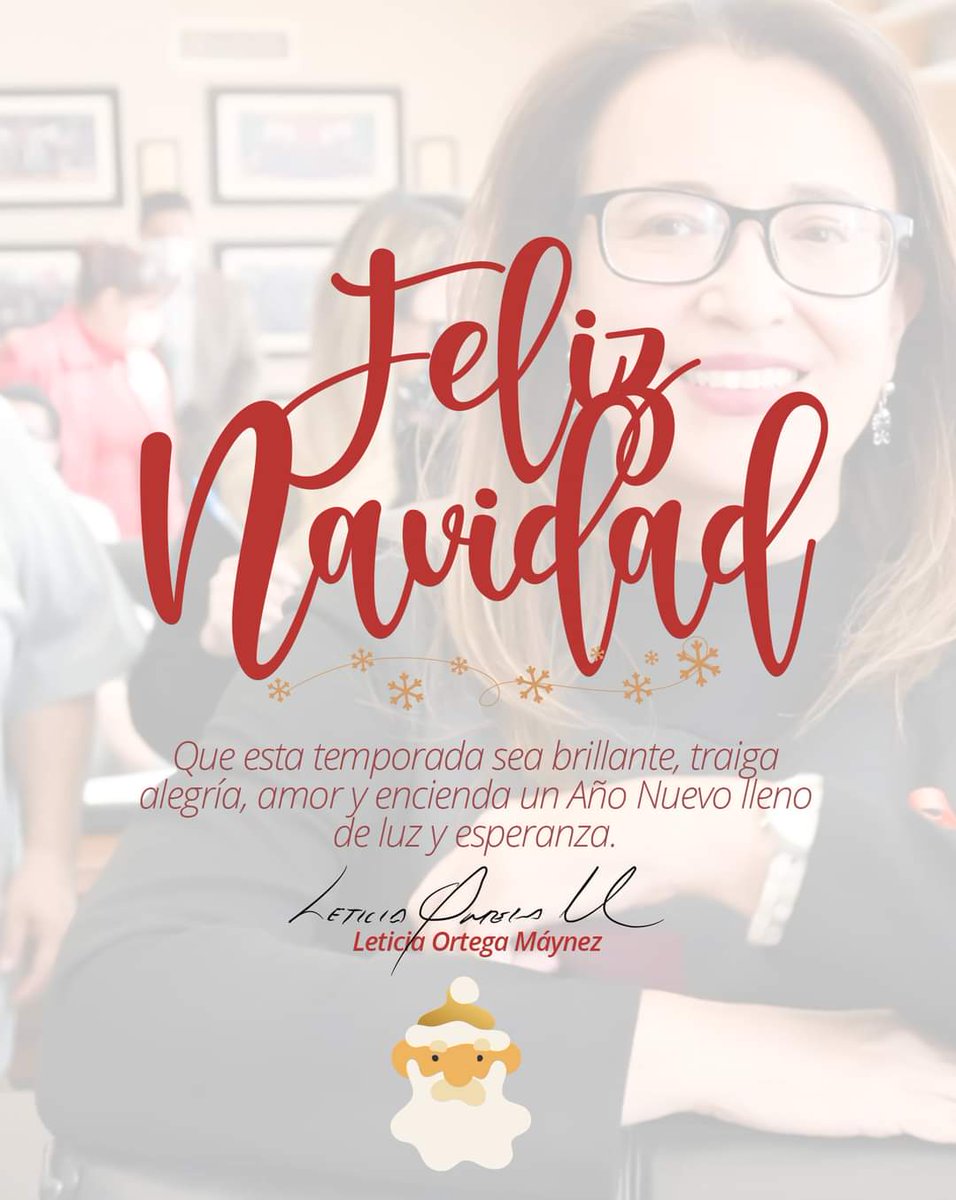 Les deseo a todas y todos una cálida y feliz Navidad, que en medio de cualquier circunstancia adversa que enfrentemos como sociedad o individuos encontremos voluntad, logrando identificar los grandes motivos para ser factores de prosperidad y cambio.

#Feliznavidad