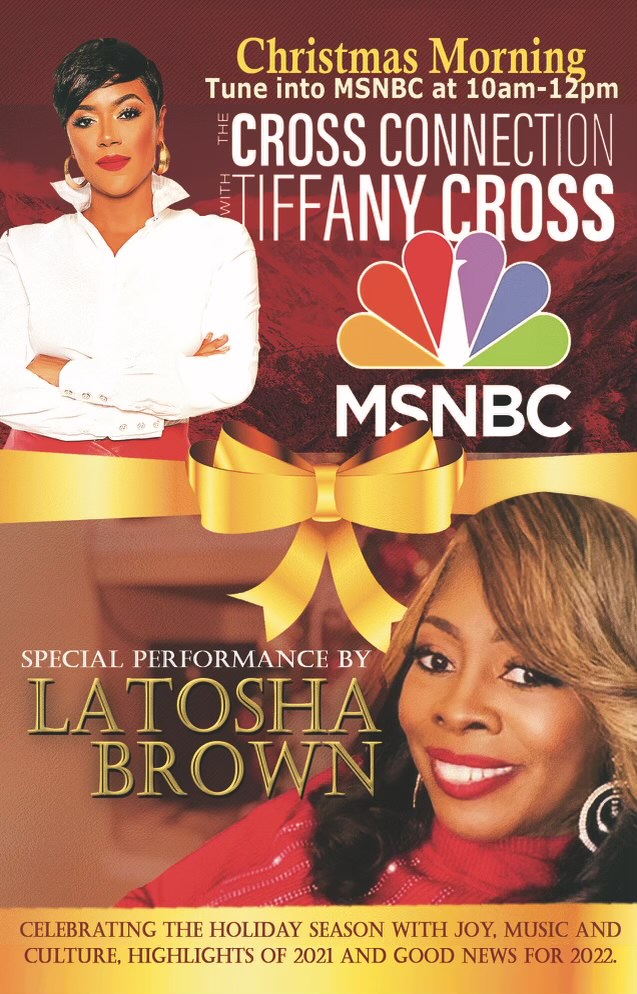 PopCollab's tweet photo. Bring some joy to your Christmas morning with @MsLaToshaBrown!
Tune into MSNBC tomorrow at 10am ET to see @PopCollab and @caafoundation #Evolutionaries LaTosha perform on Cross Connection https://t.co/MLJdgsjtUW