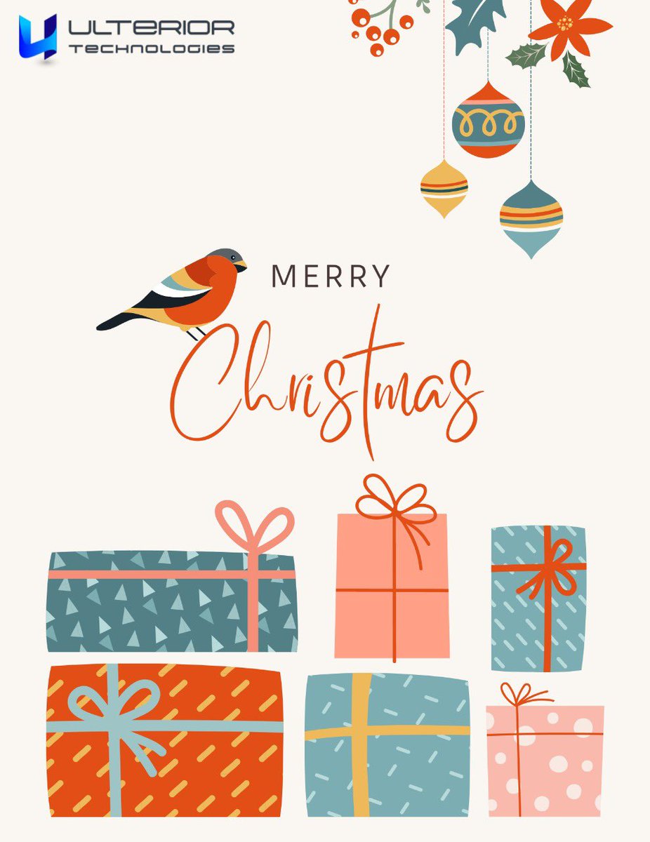 Merry Christmas and Happy Holidays to Everyone!!

#happyholidays #happyholidayseason #merrychristmas #merryxmas #ulteriortechnologies