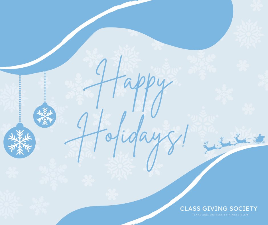 The Class Giving Society would like to wish Javelina Nation a Happy Holidays! ☃️❄️