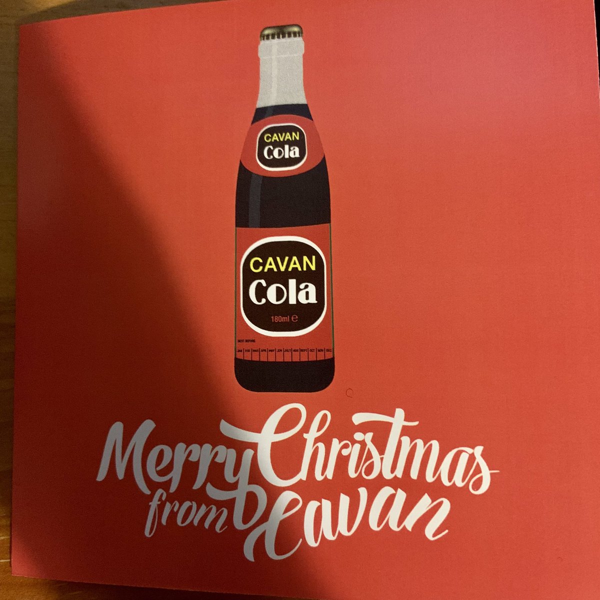 Merry Christmas from Cavan :) awesome card design by <a href="/homebird_ie/">✨homebird.ie✨</a> #cavancola