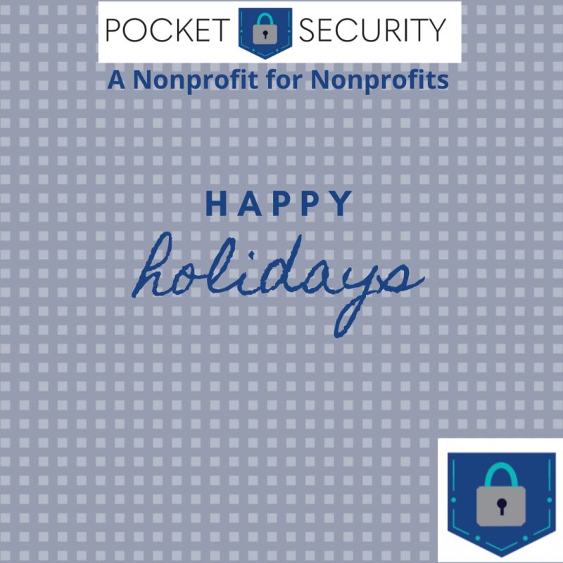 pocket_security's tweet photo. Our Pocket Security team would like to wish everyone a safe and enjoyable holiday!

#security #cybersecurityawareness
#nonprofitorganizations https://t.co/i6UUQ931Pa
