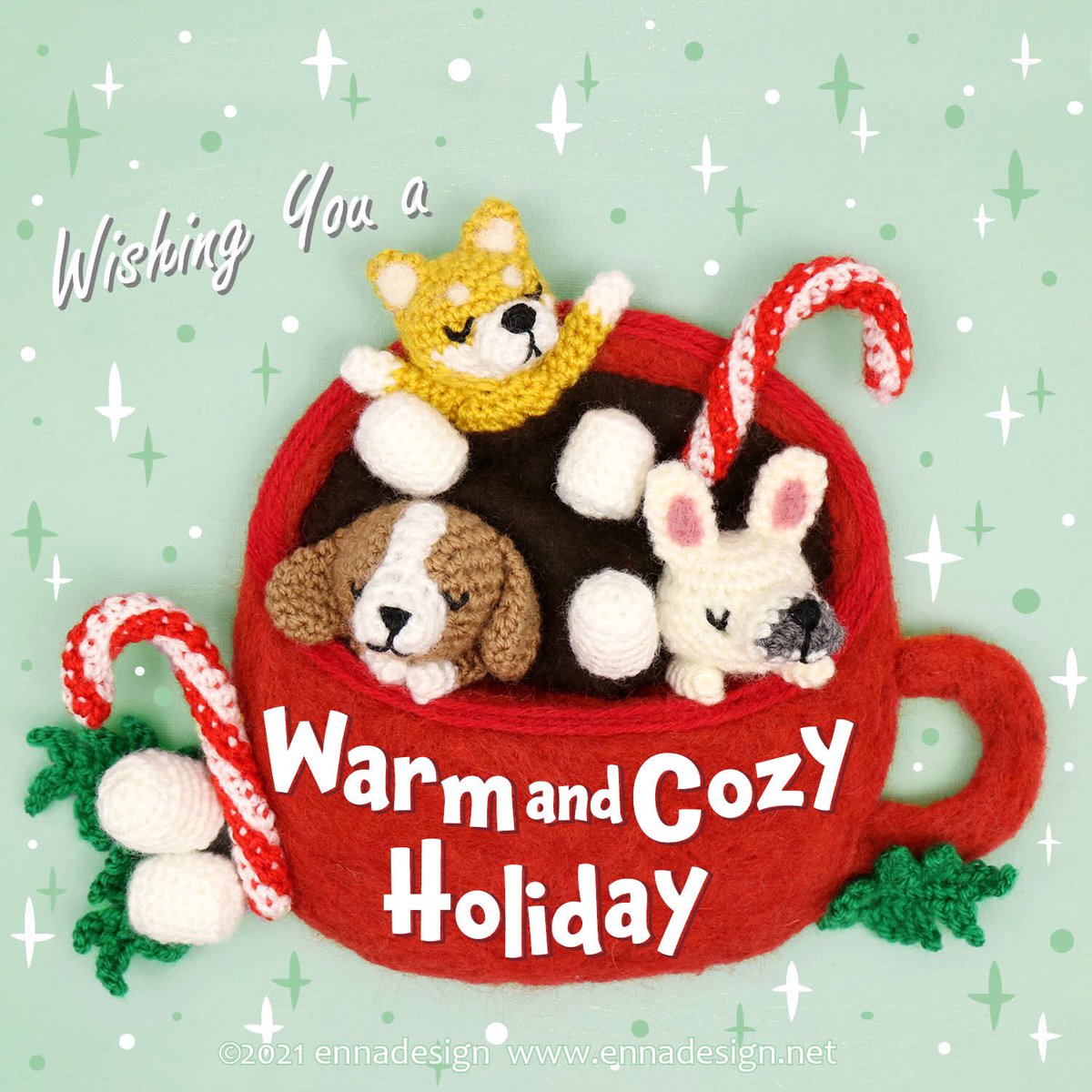 enna_design's tweet photo. ☕️🛁☕️🛁
Stay warm and relaaaaax😌 #HappyHolidays✨

#MerryChristmas🎄素敵なクリスマスを！

#amigurumi #あみぐるみ #ennadesign #palmsizedpuppy https://t.co/XSulAVpctT
