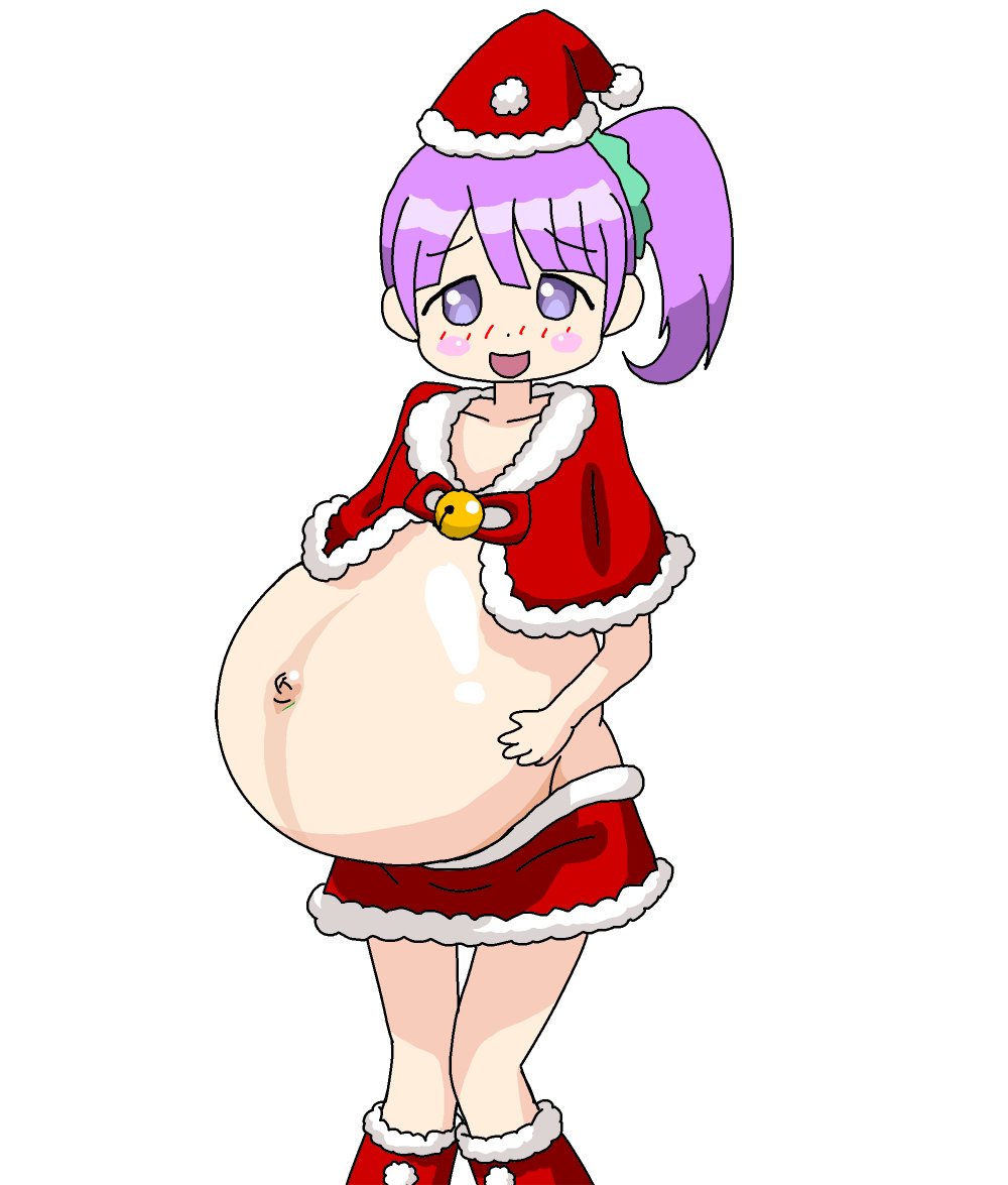 pregnon1122's tweet photo. ミニスカへそ出しサンタコス真中のんママのリボン無し版
中に詰まってる三つ子と一緒に立派に育った大きなお腹の全様が綺麗に見て取れるね
今日はせっかくのんサンタさんが持ってきてくれたプレゼントを愛でて過ごそうね
#プリパラ
#真中のん
#妊婦
#pregnant https://t.co/uBCu2WpmmY