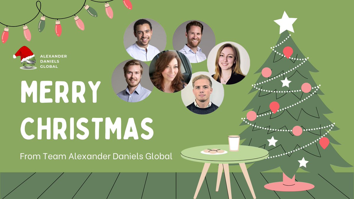 Wishing you all a #merrychristmas and a #happynewyear from Team Alexander Daniels Global!