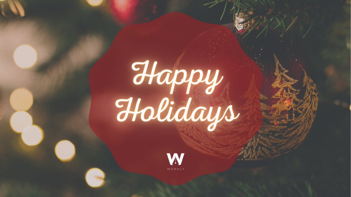 Happy holidays from your favourite word-wielders! Wordly would like to wish everyone the most wonderful #festive season. Switch off, kick back, and enjoy the celebrations with those dear to you – we certainly will be.