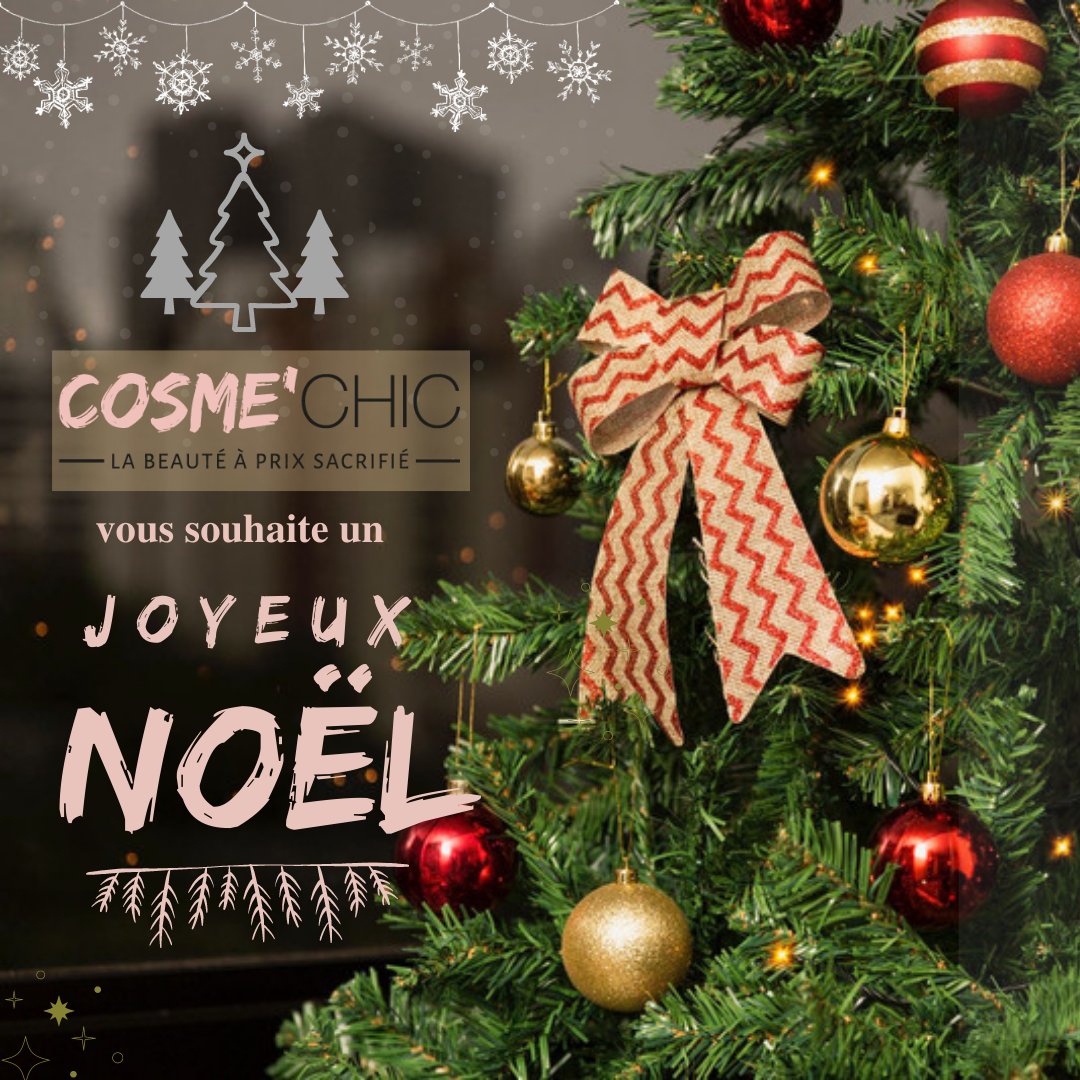 Cosme_Chic's tweet photo. Toute l'équipe Cosmé'Chic vous souhaite un Joyeux Noël ! 🎄🎁🕯️🕯️🌟🎅❄️☃️

#cosmechic #magiedenoel #joyeuxnoel #noel2021 #joyeusesfetes #promotion #destockage #prixcasse #bonplannoel #fetedenoel #maquillagemoinscher https://t.co/vLPkJvTgpf