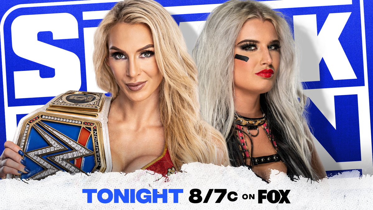 WWE's tweet photo. TONIGHT on #SmackDown

🎤 @HeymanHustle to speak for the first time since being fired by @WWERomanReigns
🎄“12 Days of Christmas” 12-Man Gauntlet Match for an #ICTitle opportunity
🏆 #ToniStorm vs. @MsCharlotteWWE - SmackDown #WomensTitle 
📺 8/7c FOX https://t.co/vDmBxaEJT1