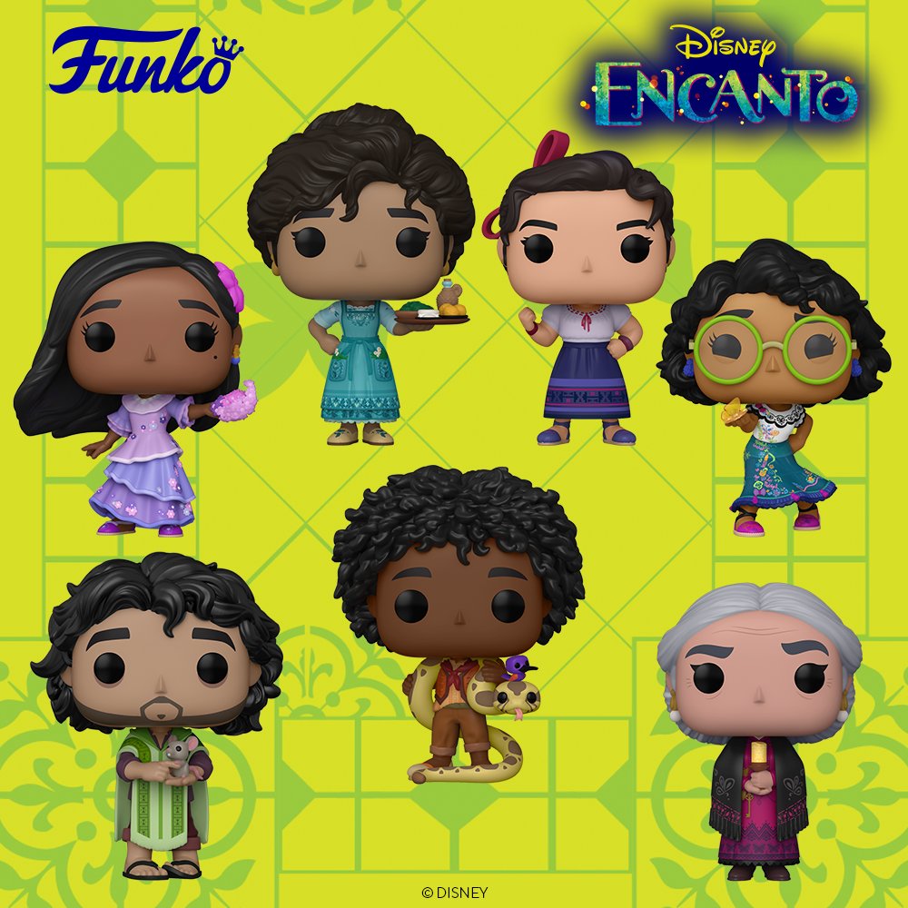 OriginalFunko's tweet image. Disney's Encanto is now streaming on Disney+! RT and follow @OriginalFunko for the chance to WIN an Encanto Prize Pack! #Funko #FunkoPop #FunkoGiveaway #Disney @EncantoMovie