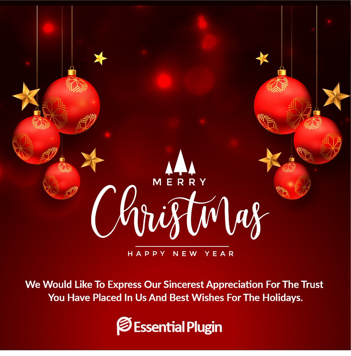 essentialplugin's tweet photo. We Would Like To Express Our Sincerest Appreciation For The Trust You Have Placed In Us And Best Wishes For The Holidays. 

#MerryChristmas 
https://t.co/KVrm1Y4h08 🌐 

#Christmascheer #Christmastime #Christmastree #EssentialPlugin https://t.co/xB24tV0I6d