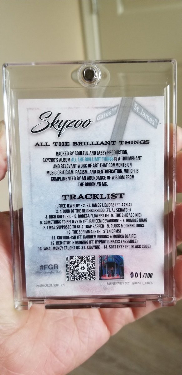 checktherhyme1_'s tweet photo. My @skyzoo All the Brilliant Things trading card just arrived. Limited to 100, mine was the 1st card. https://t.co/12qG5VqhJa