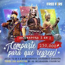 ElTurry4's tweet photo. @freefirelatino Que regrese como regalo para el 25 :( https://t.co/paitQ436DN