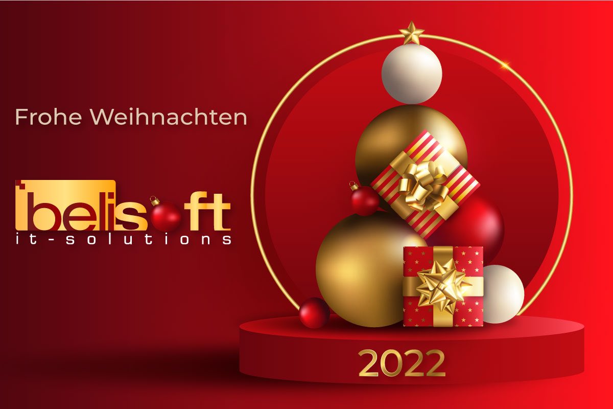 belisoftIT's tweet image. BeliSoft wünscht Ihnen frohe Festtage und ein erfolgreiches neues Jahr 2022!