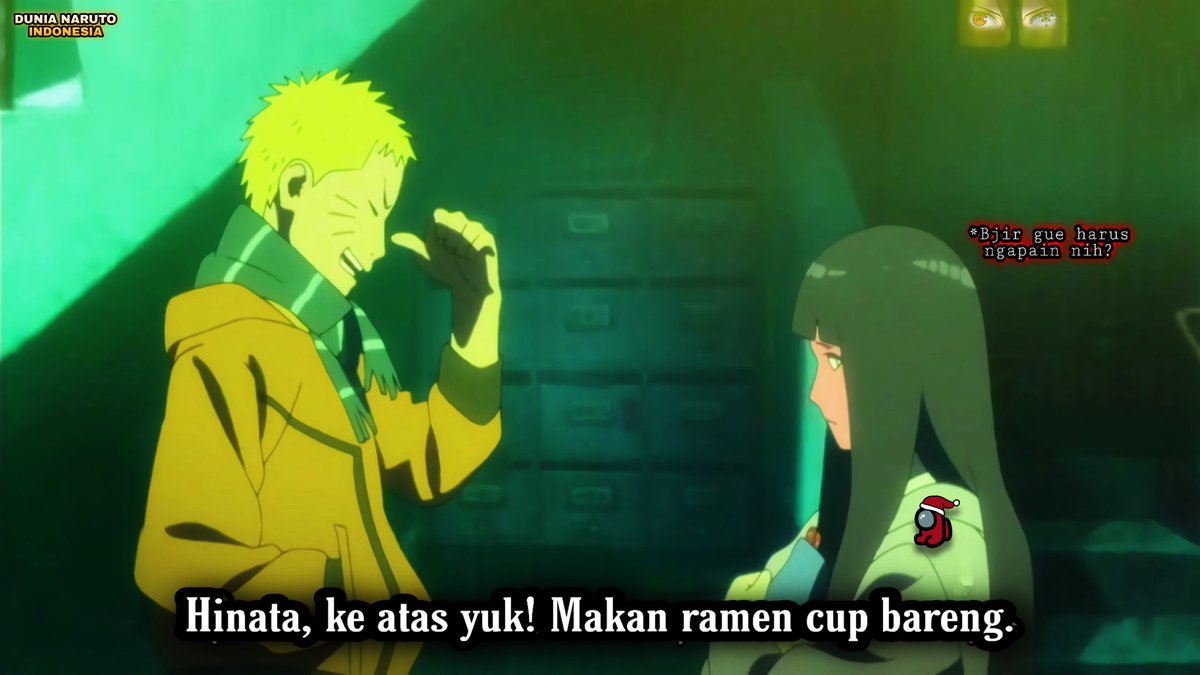 Hinata tidak pernah melupakan momen dimana Naruto menolongnya dari para pembully ketika masih kecil. Bahkan ia mencoba untuk merajut sebuah syal merah yang mirip dengan milik Naruto kala itu. Hinata berniat memberikan syal rajutannya sebagai hadiah pada "Rinne Matsuri".