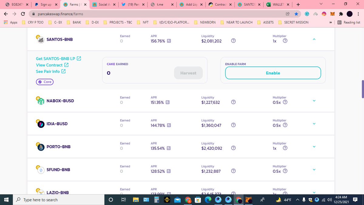 FazeelQ's tweet photo. @PancakeSwap mentioned APR 156.91% for SANTOS-BNB will remain same if I locked it LP token for 5 years? thanks https://t.co/9A0yQKNNXJ