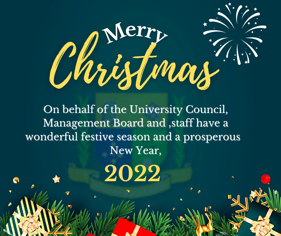 Christmas Break 2022 University Jooustonline On Twitter: "From Us To You! Happy Holidays! Kindly Note That  The University Will Remain Closed Officially Till The 3Rd Of January, 2022.  Enjoy. #Christmas #Holidays #Festiveseason Https://T.co/Ypdccsyqpo" /  Twitter