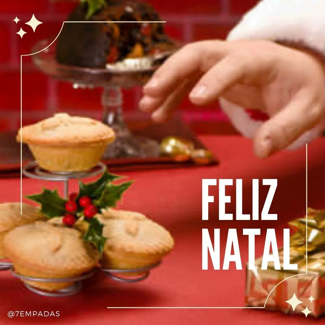 7empadas's tweet photo. Somos gratos e felizes por ter vivido mais este ano, e por ter tido a oportunidade de aprender e crescer, como profissionais e pessoas.
Tenham um Natal muito Feliz e um Ano Novo pleno de realizações! Muito sucesso, paz, amor e saúde a todos.
.
.
.
#7empadas #empadinhas #empada https://t.co/EdatJ00P7v
