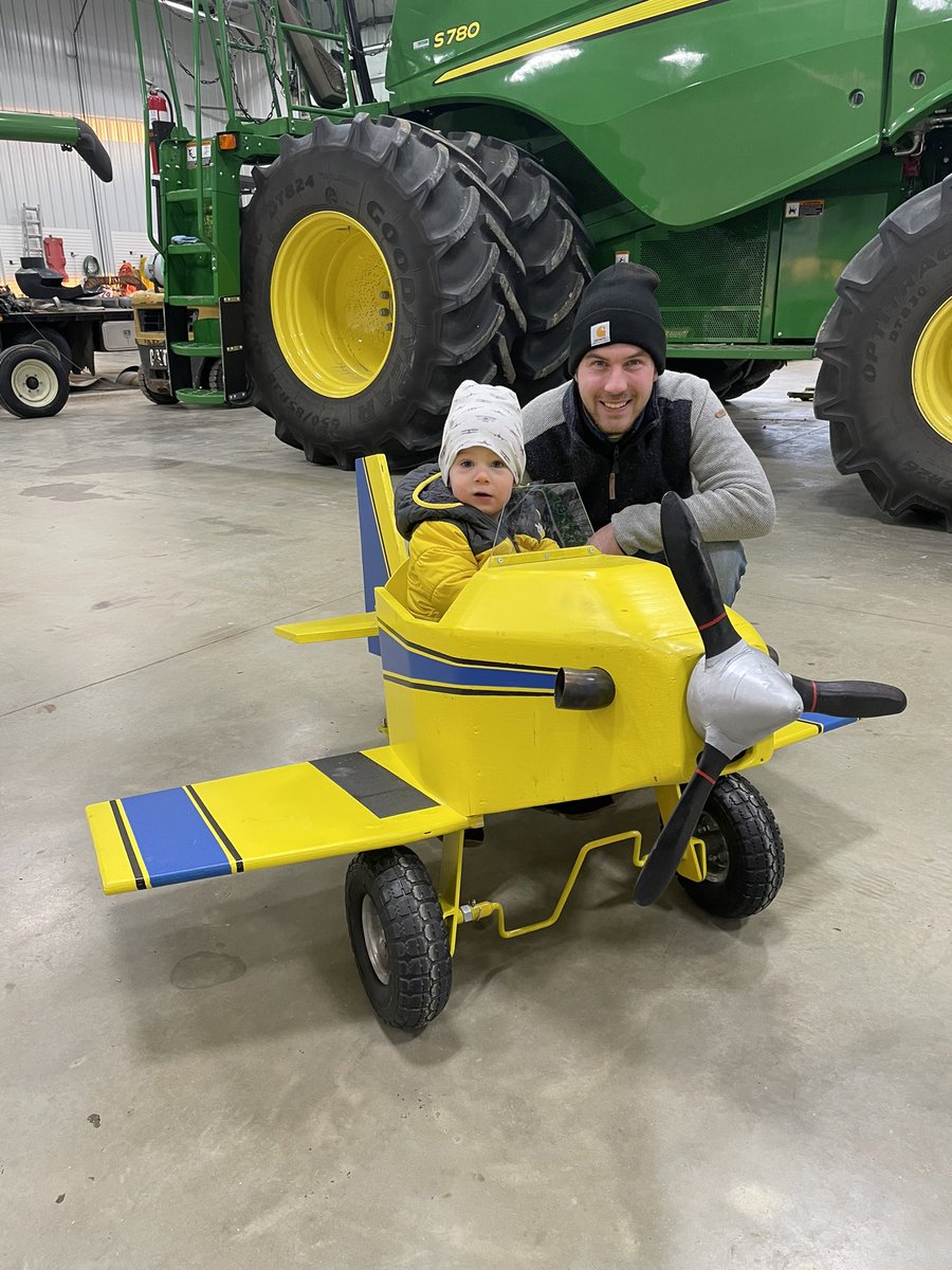 German engineered Air Tractor built in Saskatchewan, this kid is so lucky to have the best German uncle ever. <a href="/airtractorinc/">Air Tractor</a>
