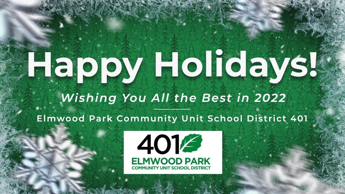 epcusd401's tweet photo. As we celebrate the holidays, we hope everyone in the @epcusd401 community is enjoying winter break. Have fun and stay safe! Classes resume Monday, Jan. 3. See you then! https://t.co/AEt6AH2UNF