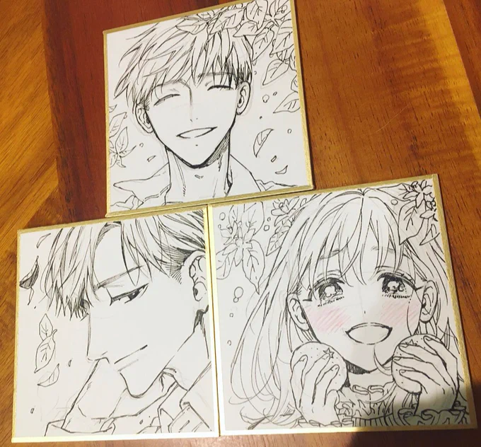 昨日は寝る前にハッシュタグ企画プレゼントのミニ色紙を作ったりしてました!
こんな感じの色紙を今回は用意しようかなと…まだ途中ですが。

76㎜×76㎜の小さい色紙です🍊 