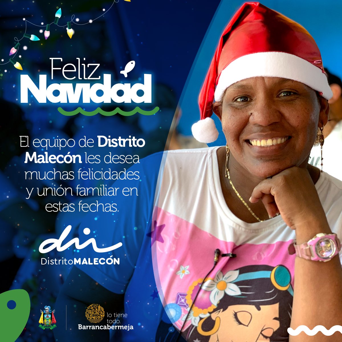 distritomalecon's tweet photo. Con mucho cariño queremos desearles felices fiestas. Disfruten en familia y abracen fuerte a quienes los llenan de alegría y amor. #DistritoMalecón https://t.co/OtFq7diHK5