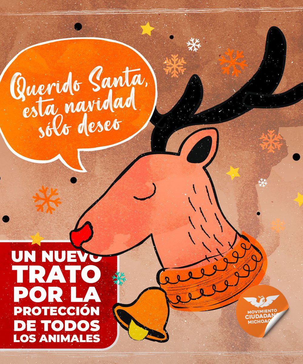 🦌❄️Hagamos #UnNuevoTrato por un México donde todos los seres vivos sean respetados y tengan derecho a una vida digna. ¡Felices fiestas!
