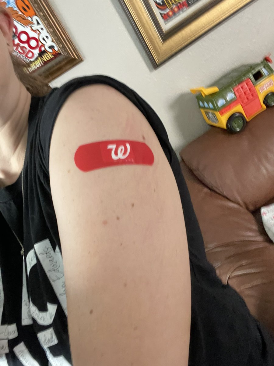 Got my booster this morning, my kids were so happy that I did my part!