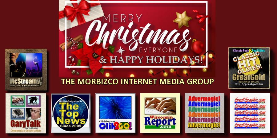 Gabby_Gary's tweet photo. MERRY CHRISTMAS, HAPPY HOLIDAYS and A VERY HAPPY NEW YEAR TO YOU and yours from The Morbizco Internet Media Group websites. Merry, Happy, and Joyful are the emotions we feel when we are fortunate that you use our services at our websites. https://t.co/pREA0oB7MB. https://t.co/K6Mm5L2mvm