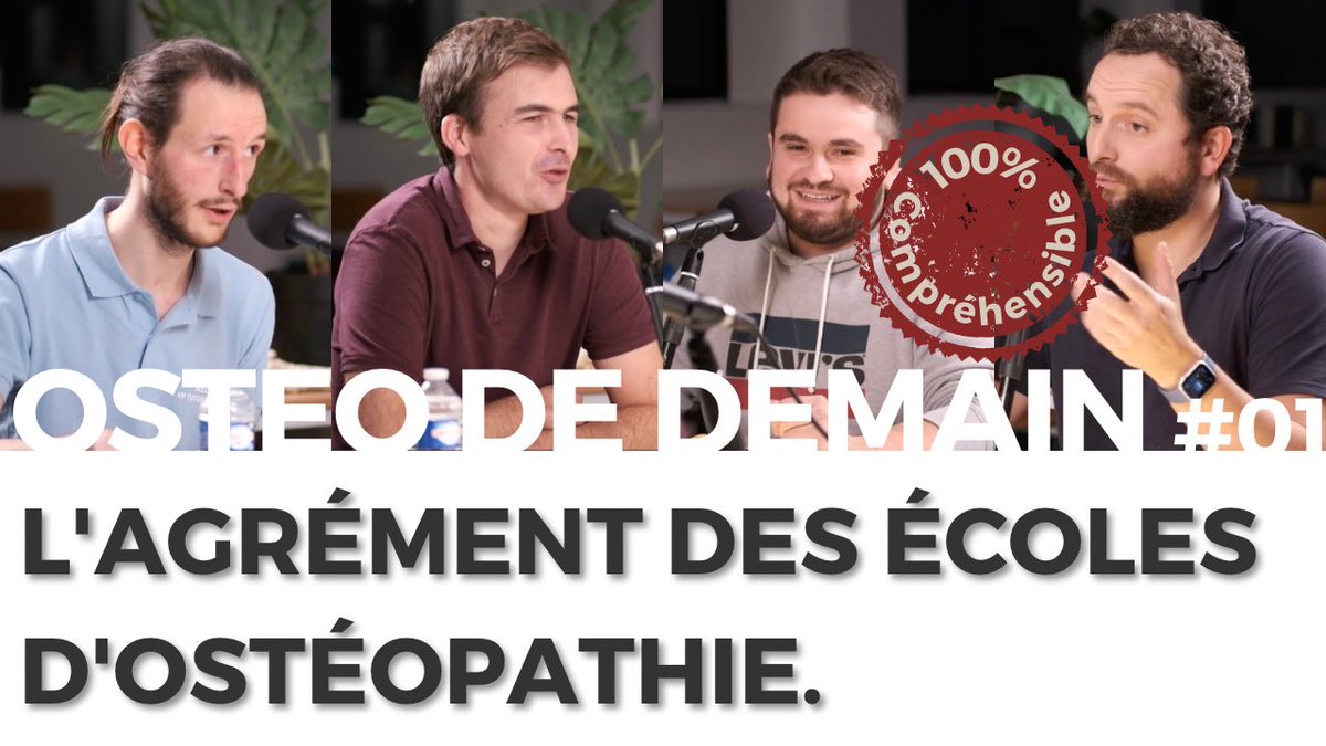 🤔 Avouez, cette histoire d’agrément des écoles d’ostéopathie, cela n’a jamais été clair pour vous. 
👉 Ça tombe bien, dans cette partie, Mathis nous fait un topo complet sur le sujet. 

#ostéopathie #Osteodedemain #devenirosteopathe

youtu.be/fD4Y0_efGME