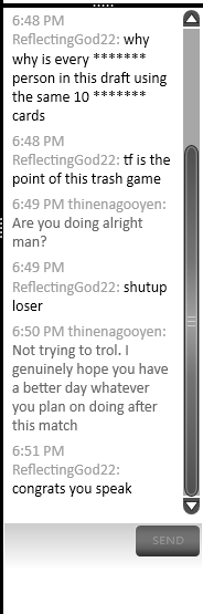 thinenagooyen's tweet photo. My opponent is 1% skill, 99% rage. I can't imagine being this angry at a game. Merry Christmas everyone https://t.co/YelOS0nxBf
