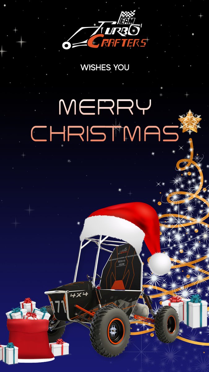 turbocrafters's tweet photo. A Merry Christmas to everyone out there! ⛄🎄🎁

#GoTTC #BAJASAEINDIA #RaceTheLimits #MerryChristmas #Christmas2021 https://t.co/XCS90k9WzC