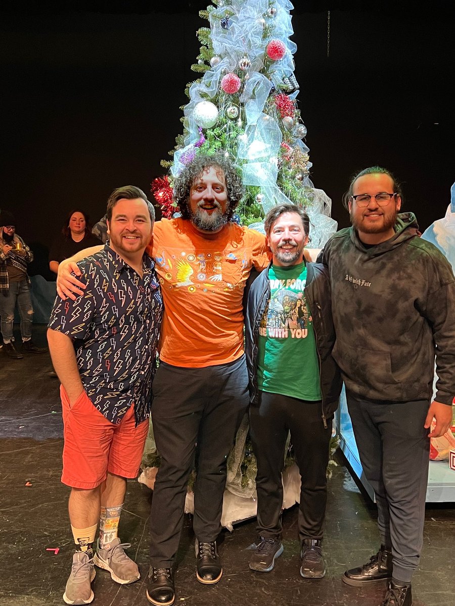 D8Fate's tweet photo. Happy Holidays! From our party to yours!! #ChristmasEve #ad8withfate #dnd #dungeonsanddragons #druid #fighter #monk #dungeonmaster https://t.co/4QnR2wwdlI