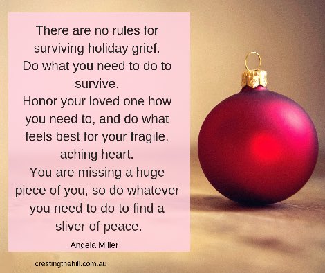Crystaldturner2's tweet photo. Holidays can be extremely difficult while missing a loved one &amp; trying to be present to celebrate the holiday🧡 https://t.co/0MBobA15ni