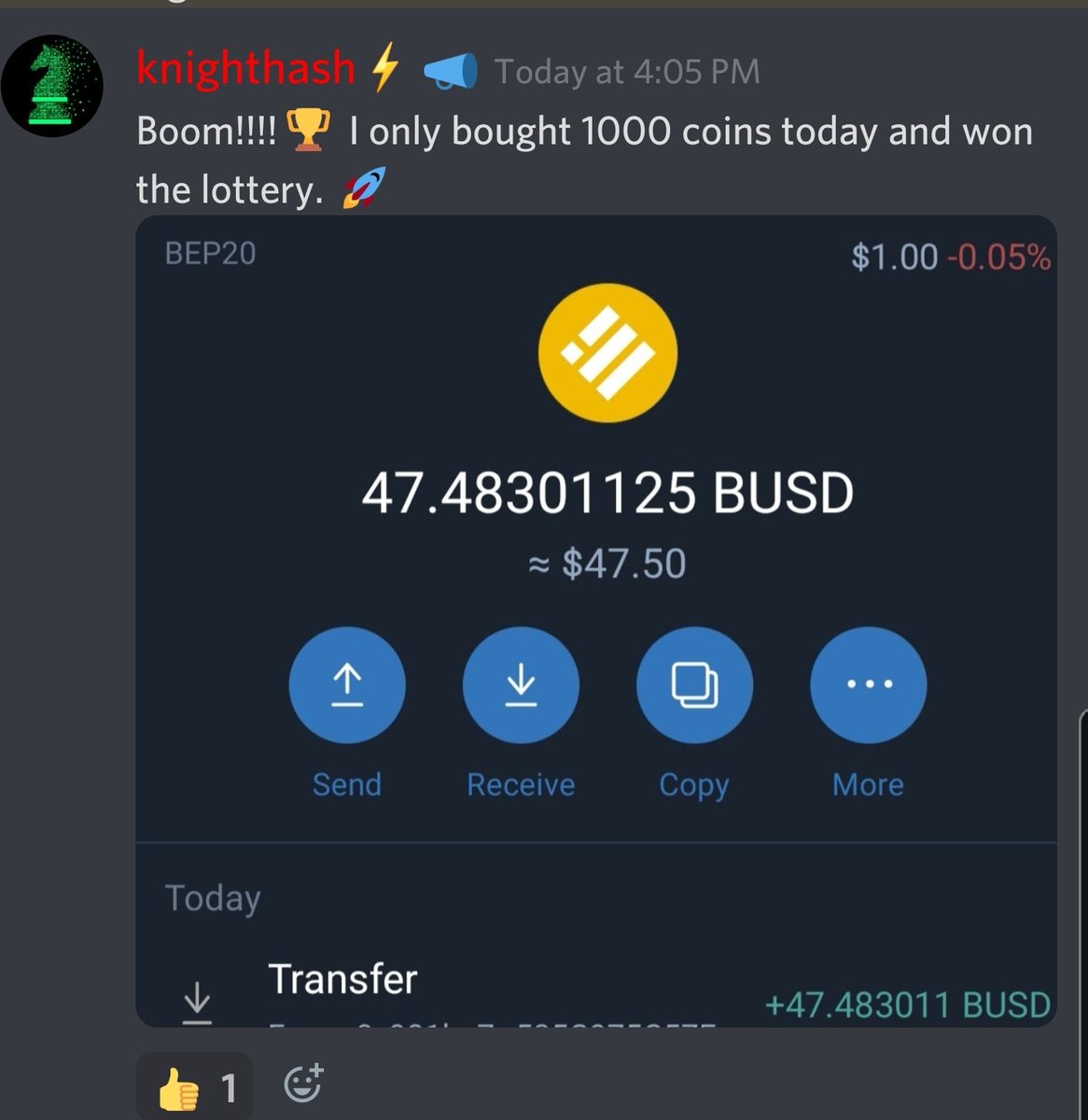 TFW_INC's tweet photo. Another daily #ManyWorldToken lottery winner today! Wait, there are $MANY more! All 9 of them! Imagine what the jackpot would be a year from now 🚀🚀🚀🚀🚀🚀🚀 #BSC #Tokenomics #Rewards #cryptocurrency #BUSD #Binance @binance @manyworldstoken https://t.co/nrl1AJ4HyT