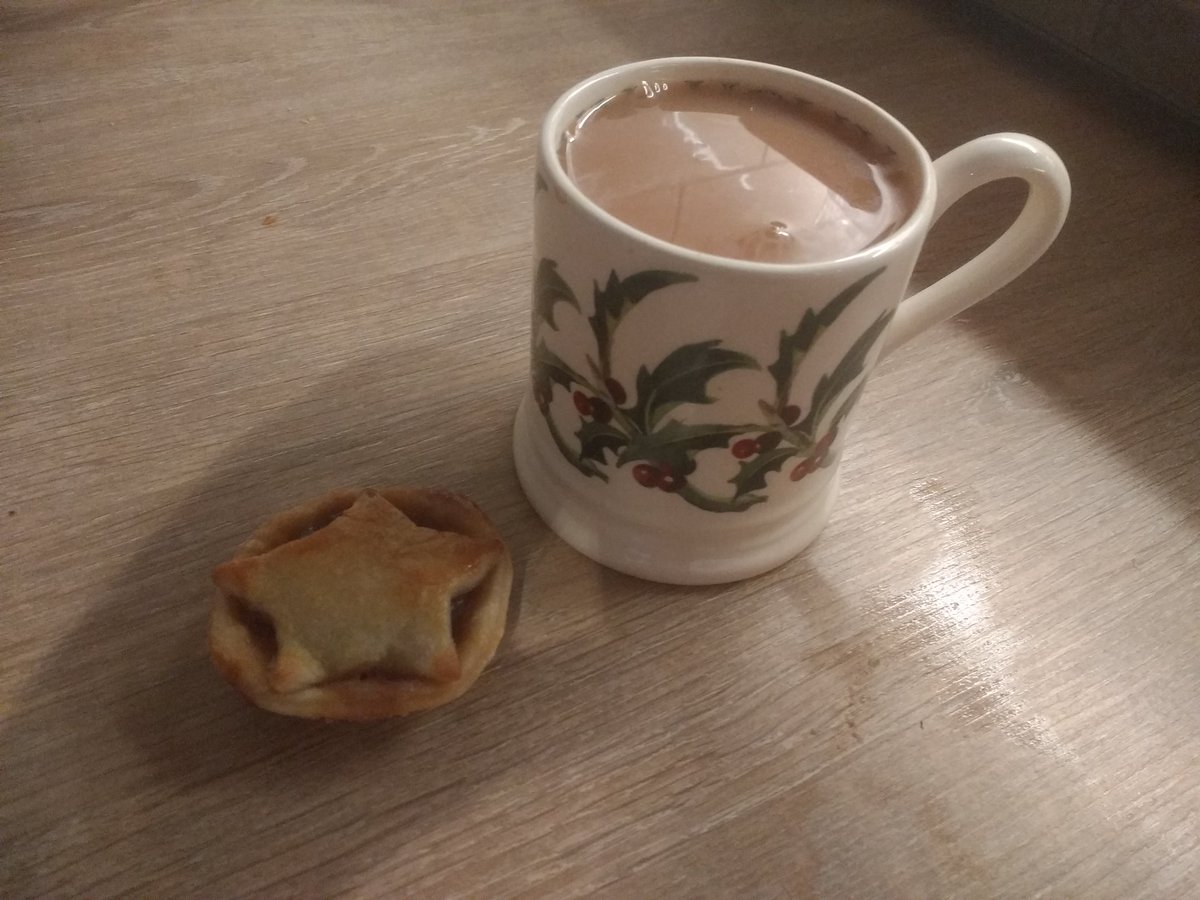 Kids in bed, dinner prepped, presents wrapped. Time to settle down with a brew &amp; mince pie for <a href="/StMatthewRonks/">Holy Trinity and St Matthew's Church</a> Midnight Communion.
#AtTheHeartOfChristmas