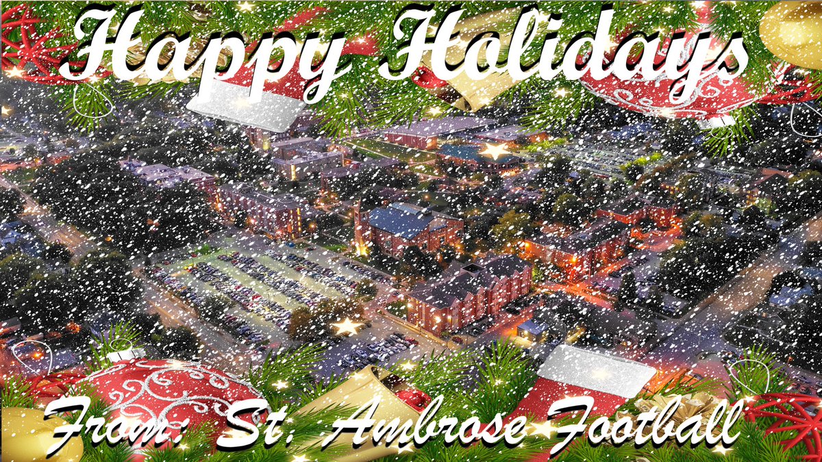 Happy Holidays from our St. Ambrose Football Family!!!