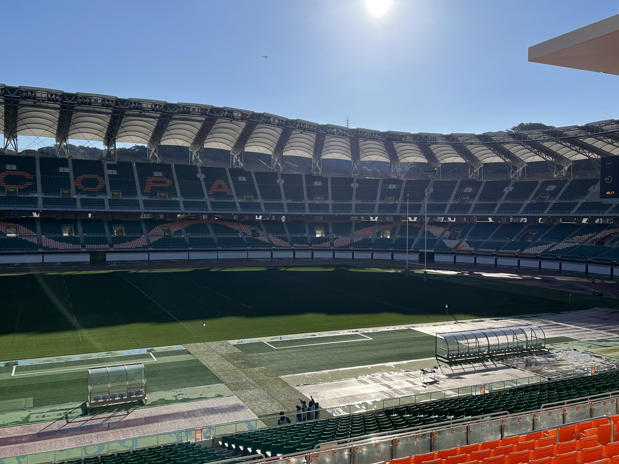 静岡ブルーレヴズ 本日の エコパスタジアム の天気は快晴 最高気温は14 の予報です 当日券の販売ももちろんございます 皆様のご来場お待ちしております 静岡ブルーレヴズ T Co 64gqnoknhh Twitter