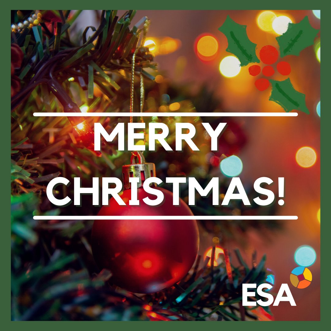 ENVSolutionsSG's tweet photo. ESA wishes everyone a Merry Christmas! We hope that all who celebrate will have a joyous time exchanging presents and celebrating with your loved ones 🎄 https://t.co/M41RaKuvEr