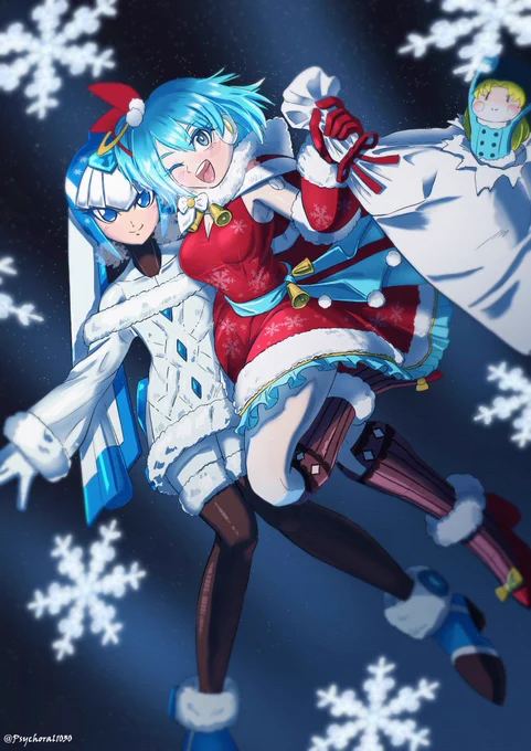 メリークリスマス! わたしからのクリスマスプレゼントを受け取ってくださいね! #ロックマンXDiVE #MegaManXDiVE 