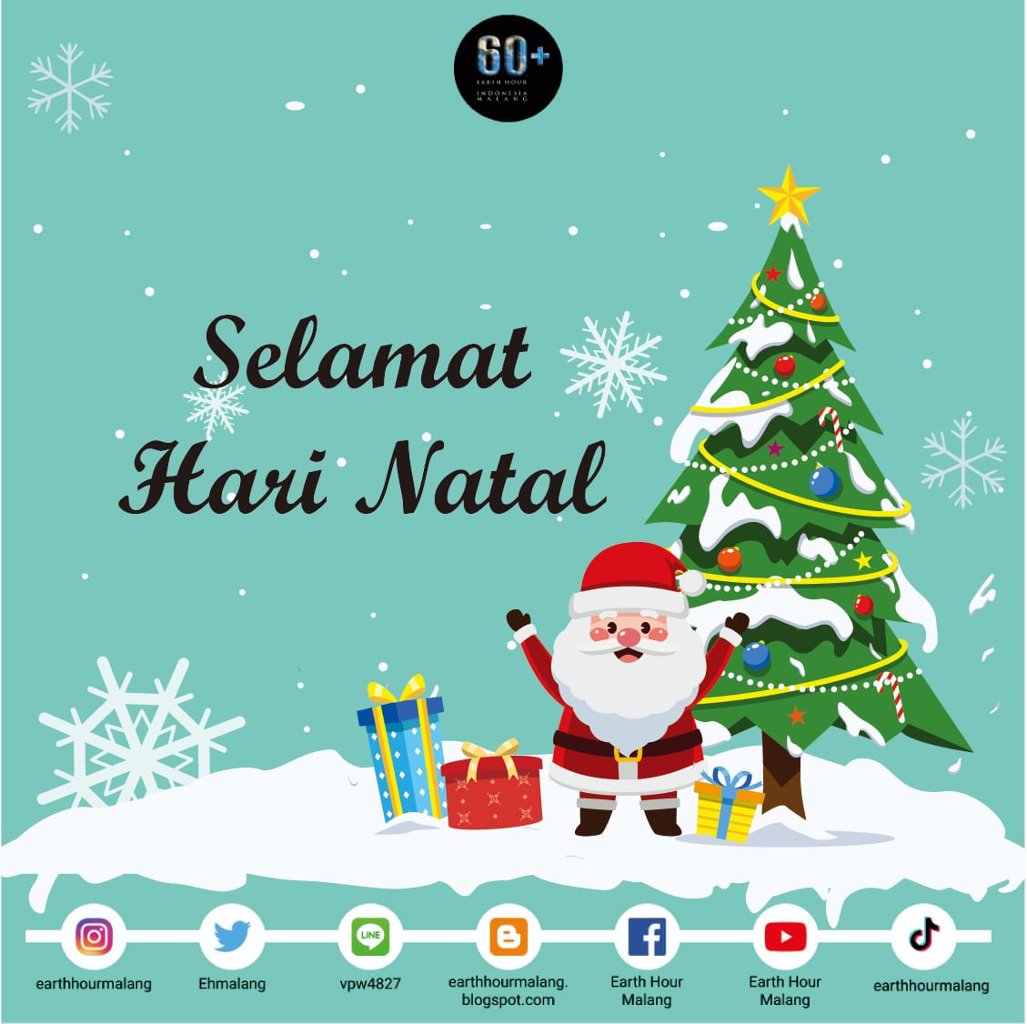 [MERRY CHRISTMAS]

Selamat merayakan Natal untuk seluruh SobatEH yang menjalankan. Semoga kita selalu diberikan keberkahan dan kebaikan di dalam hidup. Semangat!

#EarthHour
#UnityInBiodiversity
#EHIndonesia
#EHMalang