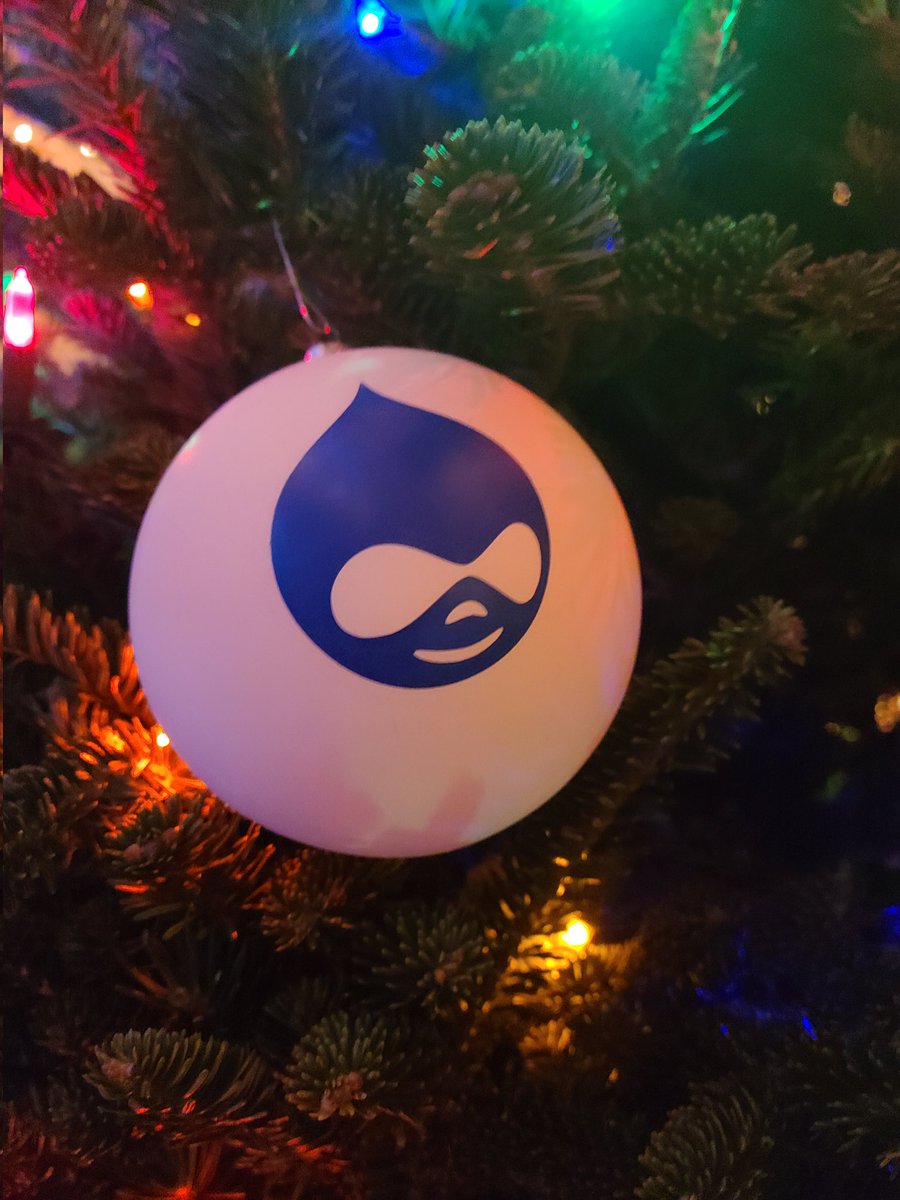 nikgregory's tweet photo. A very Drupal Christmas https://t.co/ipSuxo6FKl