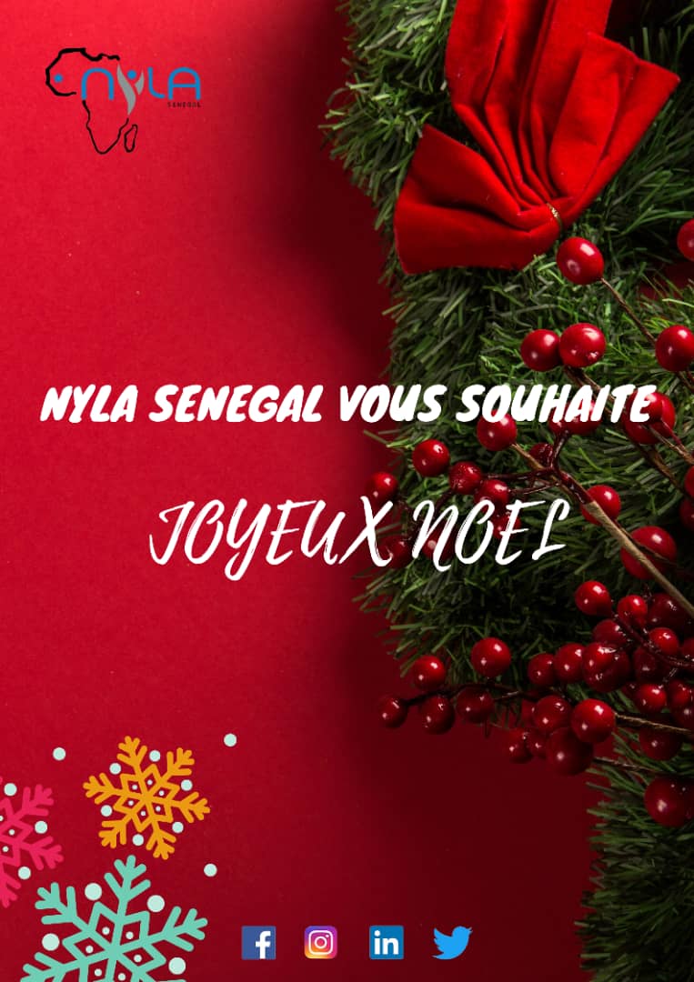 nyla_senegal's tweet photo. JOYEUSES FETES DE NOEL À TOUTE LA COMMUNAUTÉ CHRÉTIENNE.

Le Réseau des Jeunes Leaders d'Afrique vous souhaitons une belle célébration de Noël à toute la communauté chrétienne.
@NLinSenegal
@IDRC_CRDI @IDRC_BRACO @Macky_Sall @AmbCanSenegal @SuisseSenegal @UEauSenegal https://t.co/EK7Ye5uWUK