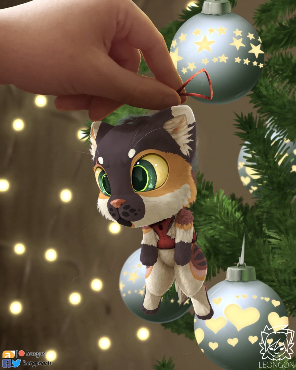 LeongonArts's tweet photo. Two more cute decorations up on my tree ✌️😁

These two fluffos are McFluffSquared and Shadow_Bromide on FA.

Merry Christmas everyone!!! 🎅🎄 https://t.co/yzTxGMArjR