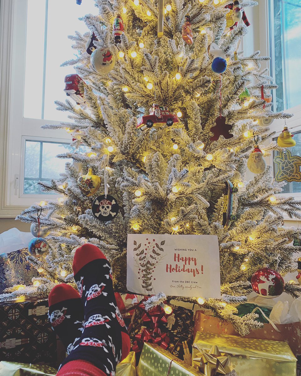 tishrich's tweet photo. Thank you @burgessdave @burgess_shelley,  @TaraMartinEDU, &amp; @wenders88 for the amazing @DBCinc socks!!! I ❤️ them! 

Do you spy another 🏴‍☠️ treasure on the 🎄tree? I’m so very grateful for all you do to support us! Super honored to be part of the #DBCinc family! Merry Christmas!🎅🏻 https://t.co/AXM6rhU9jT
